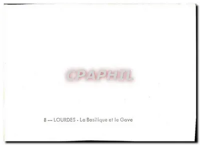 Lourdes — Bazylika i rzeka Gave — — Rewers