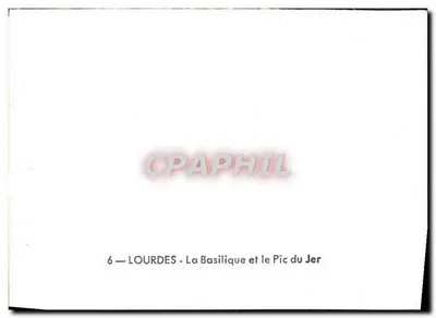 Lourdes — Bazylika i Pic du Jer — n°6 — Rewers