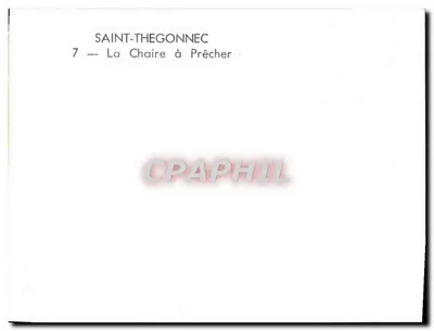 Saint-Thégonnec — A Chaise para Pregar — Verso