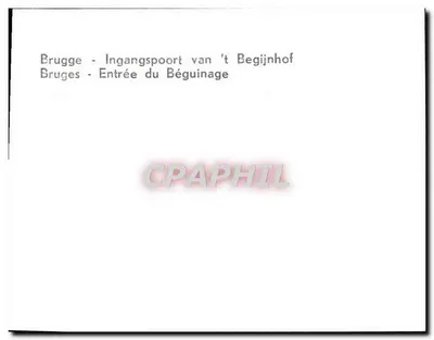 Bruges - Wejście do Béguinage — Rewers