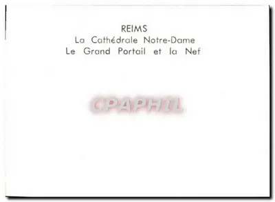 Reims — Die Kathedrale Notre-Dame, Der Große Portal und die Kirchenschiff — Rückseite