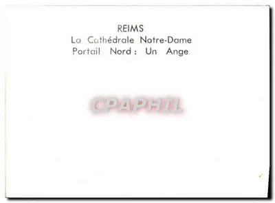 Reims — A Catedral Nossa Senhora, Portal Norte: Um Anjo — Verso
