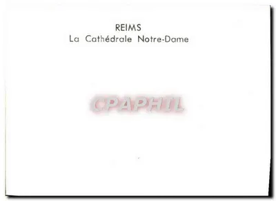 Reims — Catedral Nossa Senhora — Verso