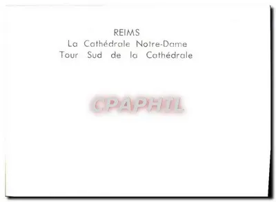 Reims — A Catedral Nossa Senhora, Torre Sul — Verso