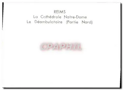Reims — A Catedral Nossa Senhora, O Déambulatório (Parte Norte) — Verso