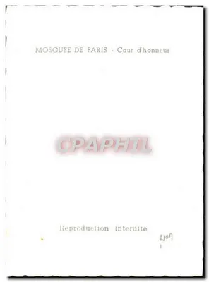 Mesquita de Paris — Pátio de honra — Verso