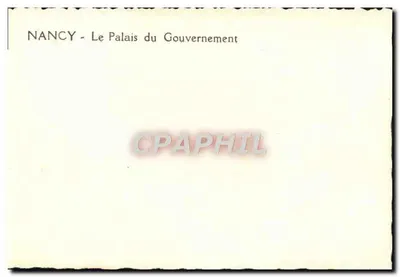NANCY - O Palácio do Governo — Verso
