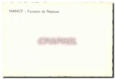 Nancy - Fontaine de Neptune — editor desconhecido, número de série não visível — Verso