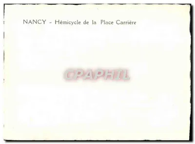 NANCY - Hemicykl Plac Carrière — Rewers