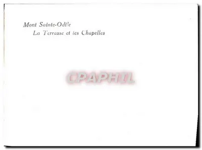 Mont Sainte-Odile — Taras i kaplice — Rewers
