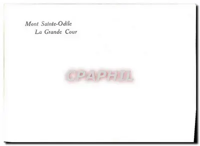 Mont Sainte-Odile — Wielka Kwatera — Rewers