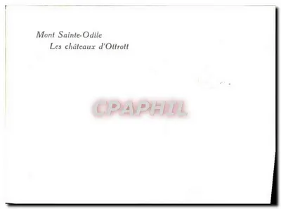Mont Sainte-Odile — Zamek Ottrott — Rewers