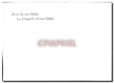 Mont Sainte-Odile — Krypta Świętej Odile — nieznany wydawca — Rewers