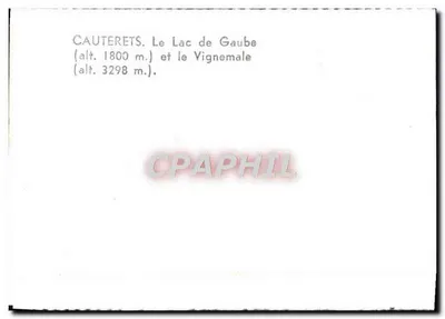 Cauterets — Jezioro Gaube (wys. 1800 m.) i Vignemale (wys. 3298 m.) — Rewers