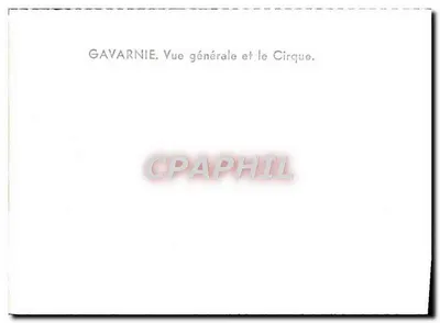 Gavarnie — Vue générale et le Cirque — Yan, n°7 — Verso