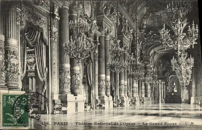 Paris - Teatro Nacional da Ópera - O Grande Foyer — C.M. n°418