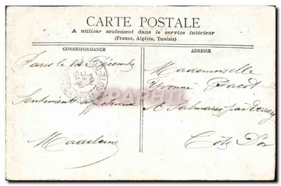 Paris — O Novo Ópera Comique & a Praça Boieldieu — Editor não visível — Verso