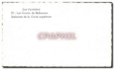 Pyrénées — 23 — Jaskinie Bétharram — Stalaktyty jaskini górnej — Rewers