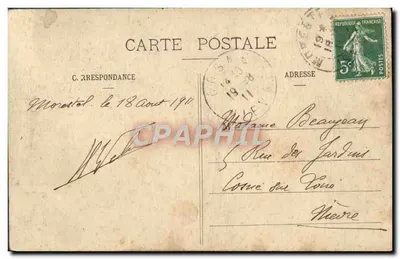 Ao redor de MORESTEL - Ruínas do Castelo de Groslée - o Donjon XIV século — Verso