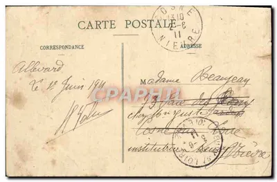 Bilhete postal antigo Pontcharra Sur Breda La Chute Et Les Gorges Du Breda Societe Du Haut Gresivaudan — Verso