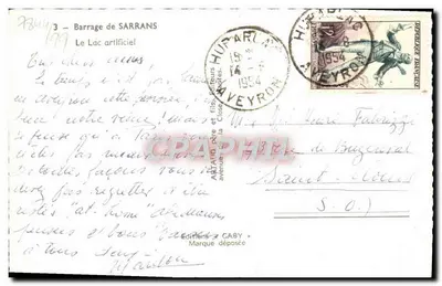 Zbiornik Sarrans — sztuczny jezioro — Wydawnictwo Gaby — Rewers