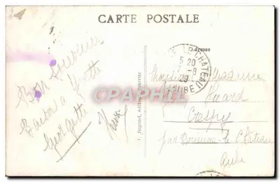 Biarritz — L'Esplanade de la Vierge — éditeur I. Jugond, Biarritz — Verso