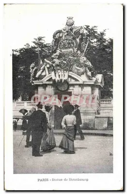 Paris - Estátua de Strasbourg — editor não identificado, número de série não visível