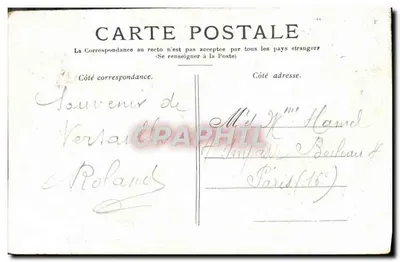 Versalles — Le Petit Trianon. — Editor no visible, número de serie ilegible. — Reverso