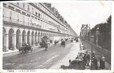 Paris — A Rue de Rivoli — Editora não identificada, n° de série 75