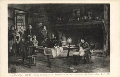 Côte d'Or - Fixin - Museu do Parc Noisot - Flameng - É ele! - Campanha da França, 1814 - L. V. édit.