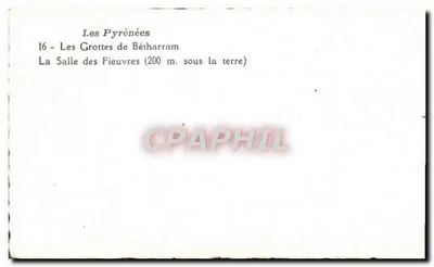 As Grutas de Bétharram — A Sala das Piastras (200 m abaixo da terra) — n°16 — Verso