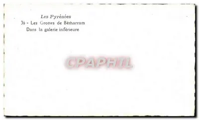 Jaskinie Bétharram — W dolnej galerii — Pyrenées, nr 36 — Rewers
