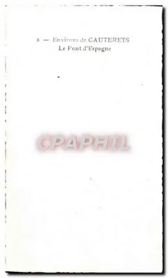 Most Hiszpański — Cauterets — n°2 — Rewers
