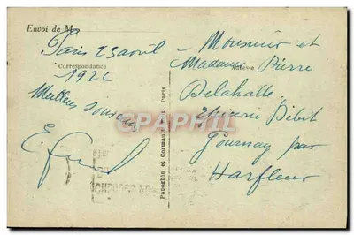 Paryż — Statua Republiki — autorstwa Morice A.P. n°131 — Rewers