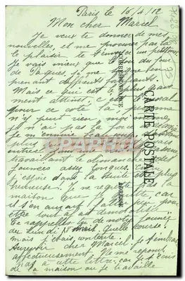 Paris — Caserne do Castelo d'Água e a Estátua da República — LL. n° 833 — Verso