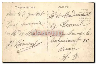 Paris - Tumba do Soldado Desconhecido — LL — editor LL — Verso