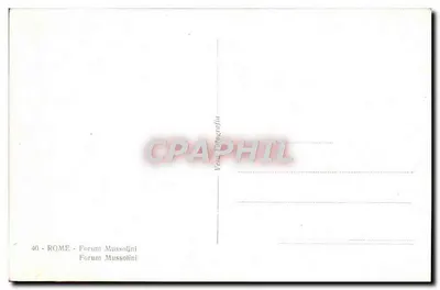 Roma - Foro Mussolini — stad z figurami — wydawca Vercatografia, n°40 — Rewers