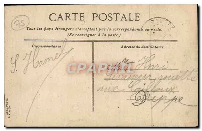 Paris - Bolsa de Comércio — editor L.V. & Cie, n° 228 — Verso