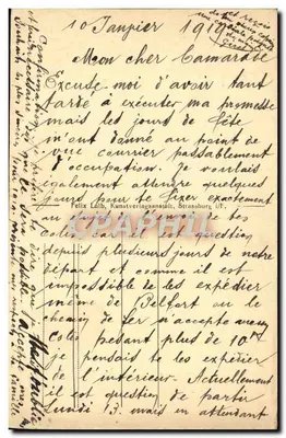 Kobieta w stroju alzackim — Elsässer Tracht — Felix Lülb, Kunstverlagsanstalt, Strasbourg — Rewers