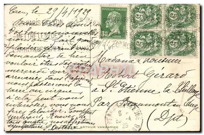Kwiaty róż — rysunek podpisany Lily Giry — wydawca niewidoczny — Rewers