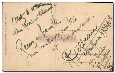 Metz — Moselanlagen — Kunstverlag Kingenstein & Co., Metz, Nr 183 — Rewers