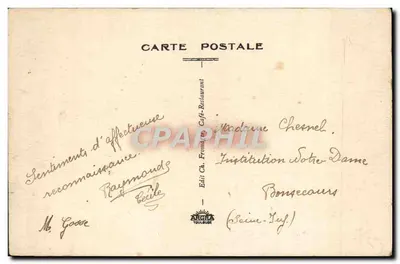 Puys — Widok ogólny — Wydawca Ch. Fronde, Kawiarnia-Restauracja Bonsecours (Seine-Inférieure) — Rewers