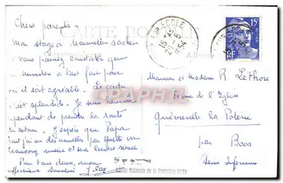 Zamek La Poterie — Manneville-l'Église — Narodowa Szkoła Ochrony Cywilnej — Rewers