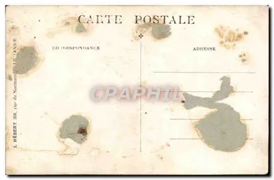 Jongen in marinekleding — fotostudio — L. Hébert, 388, rue de Normandie, Le Havre — Achterkant