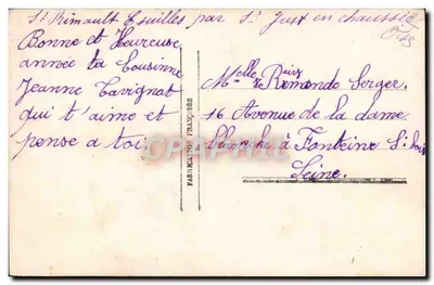 Menina com chapéu vermelho — Paris 1069 — editor CR — Verso