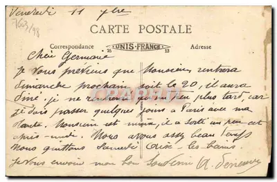 A Dente de Crolles (2066 m) — Massif da Grande-Chartreuse (Isère) — B. F. Editor — Verso