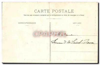 Camp de Châlons — Vue prise en ballon au-dessus de l'Hôpital Militaire — Librairie Militaire Guforn, Mourmelon — Verso