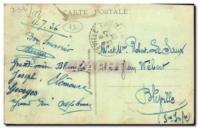Paryż - Rue de Rivoli i Jardin des Tuileries widok z Arc de Triomphe — wydawca nieznany, nr 101 — Rewers