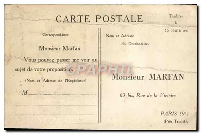 Paris - La Gare Saint-Lazare, Côté de la Cour du Havre et la Rue d'Amsterdam — éditeur CPAPHIL — Achterkant