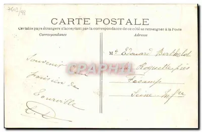 Paryż — Stacja Gare St-Lazare — Plac Havre — C.M. n°36 — Rewers
